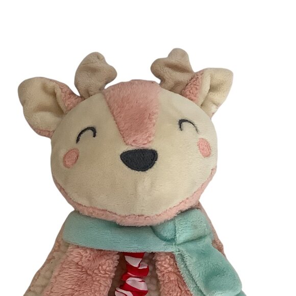 Itzy Ritzy Plush Reindeer Baby Infant Teether Lovey Textured Soft Fleece 10" - Picture 2 of 6